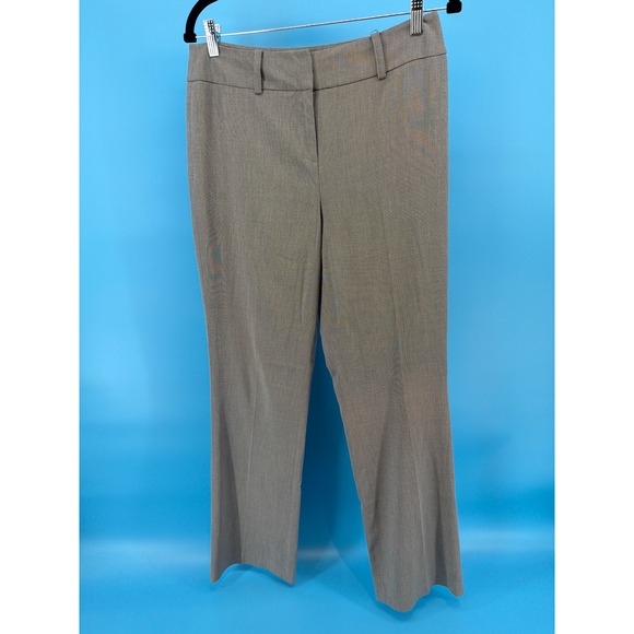 Anne Klein Pants - Anne Klein Womens Taupe Brown Stretch Dress Pants Size 8 Straight Leg